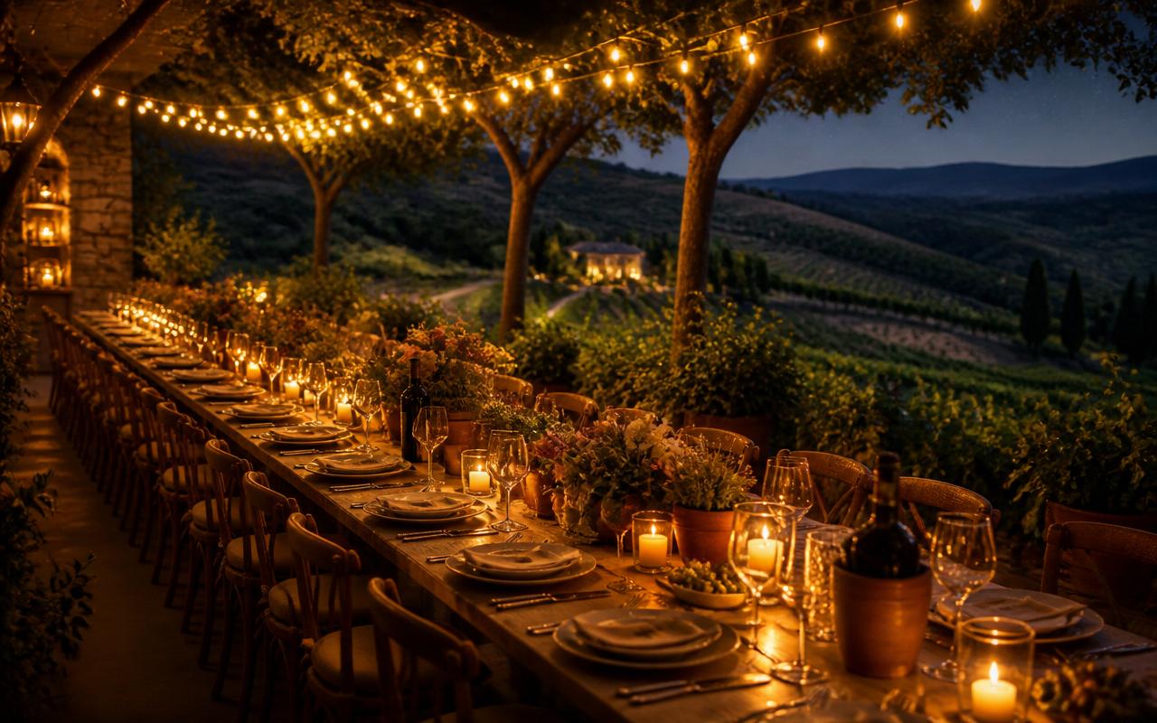 Dinner Under the Tuscan Stars